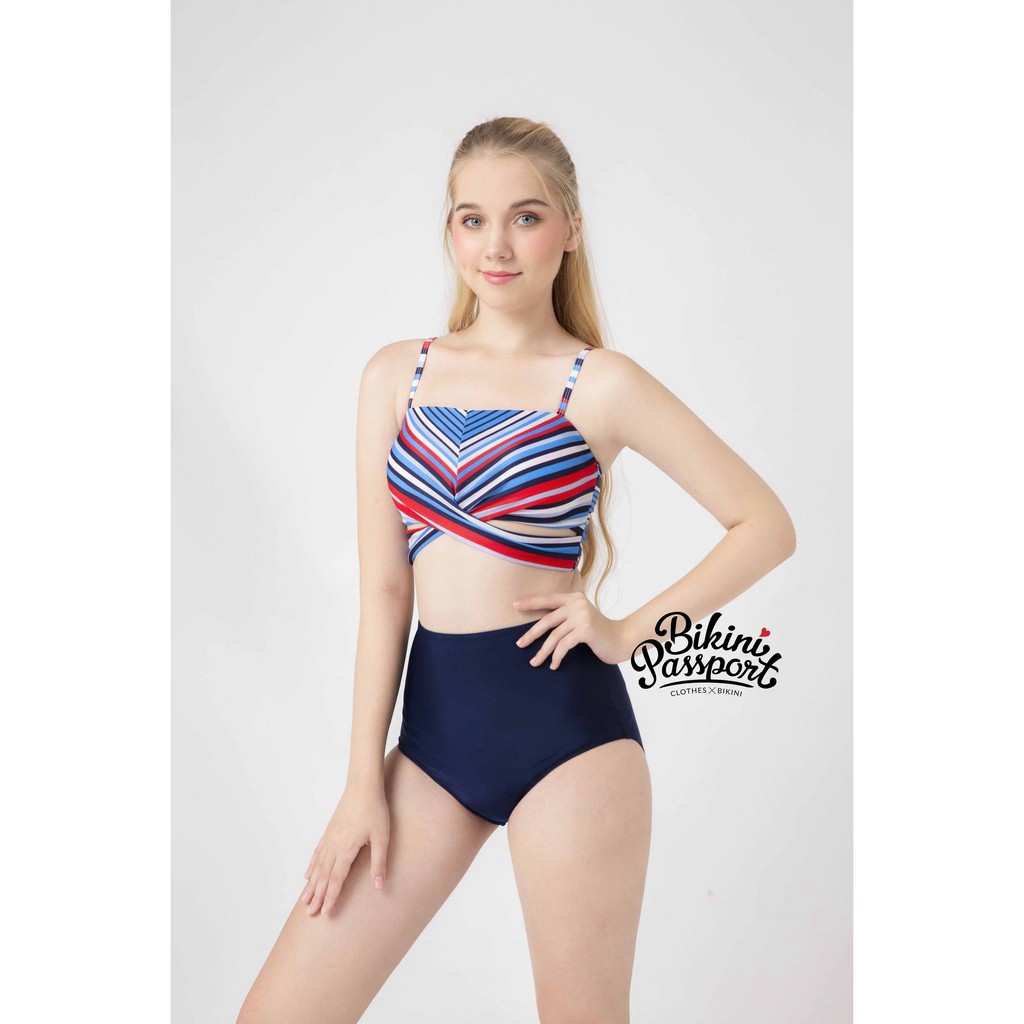 HÀNG CAO CẤP -  BIKINIPASSPORT - Áo bơi lẻ croptop hai dây  -  Kẻ sọc  BS371_STR  - Hàng Cao Cấp | BigBuy360 - bigbuy360.vn