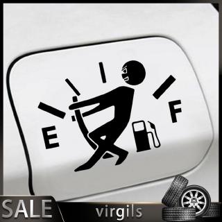 Sticker dán nắp bình xăng xe ô tô