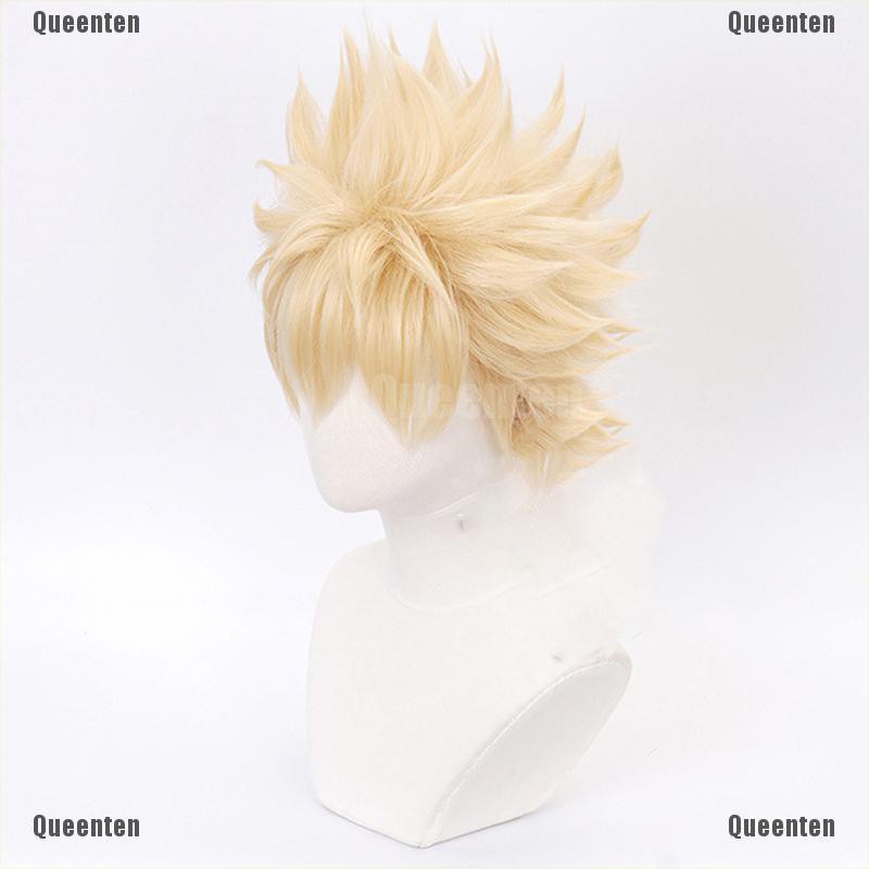 Tóc giả ngắn màu vàng hóa trang nhân vật Anime