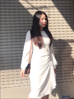 Váy nhún eo tay bồng