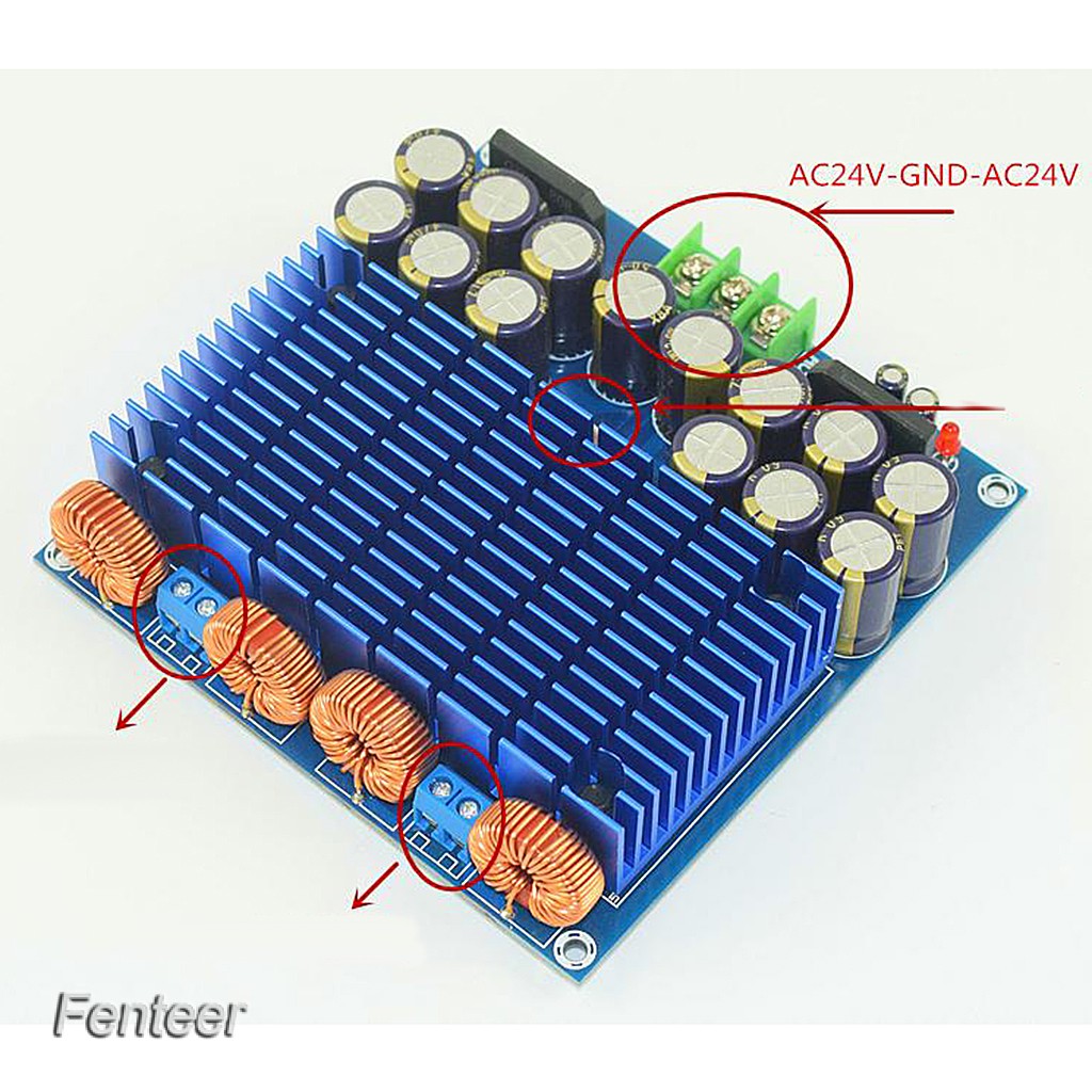 Bảng Mạch Khuếch Đại Âm Thanh Hifi Class D 2 Kênh TDA8954 Stereo AMP 420W * 2