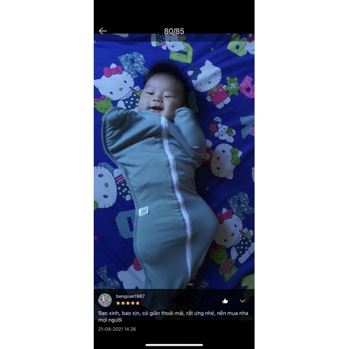 Nhộng Chũn, Quấn chũn cao cấp, túi ngủ Baby giúp bé ngủ ngon, sâu giấc