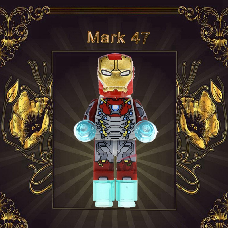 Bộ Đồ Chơi Lắp Ráp Mô Hình Nhân Vật Iron Man Marvel Mark 47