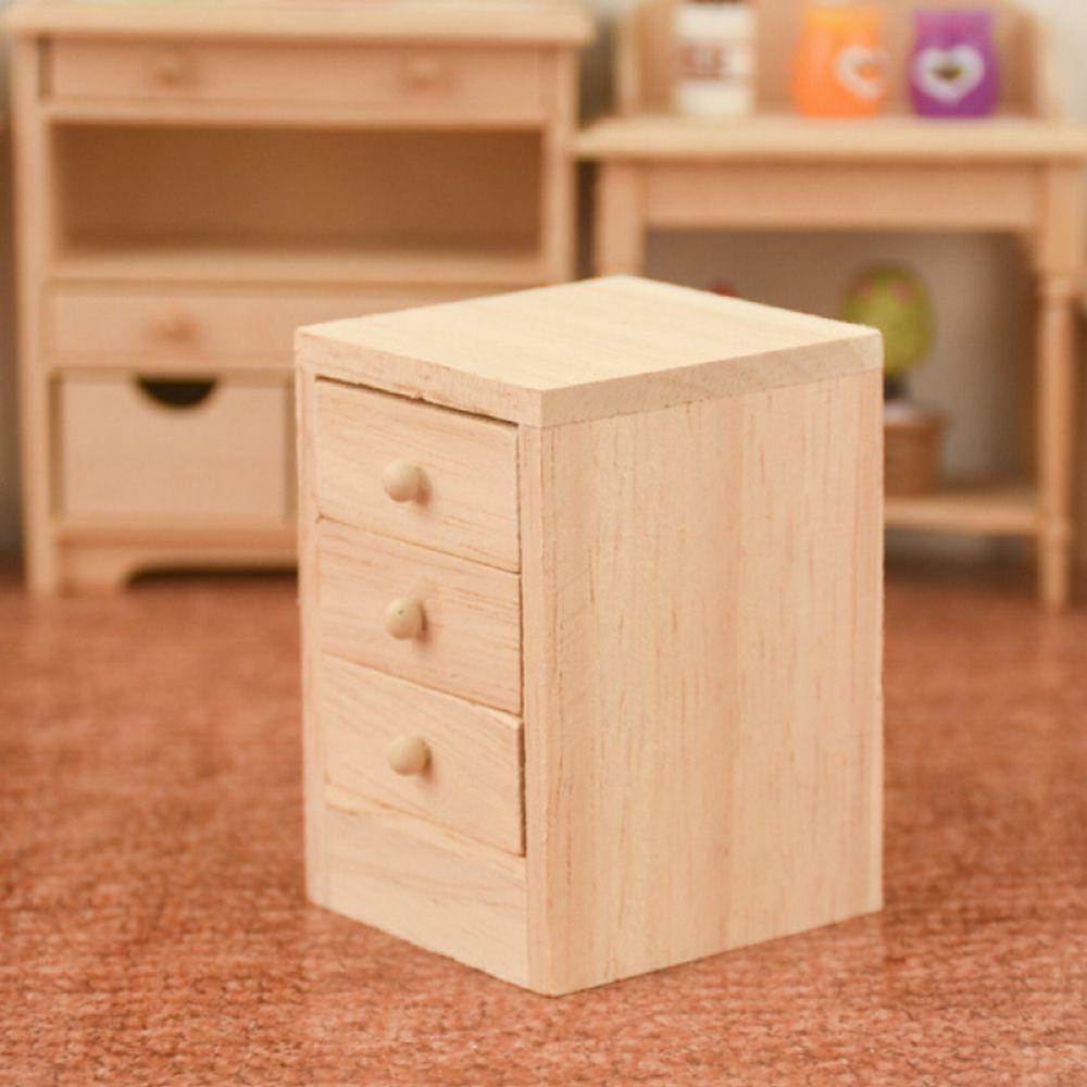 Bàn Đầu Giường Mini 4.1 * 4.4 * 6cm Trang Trí Nhà Búp Bê DIY