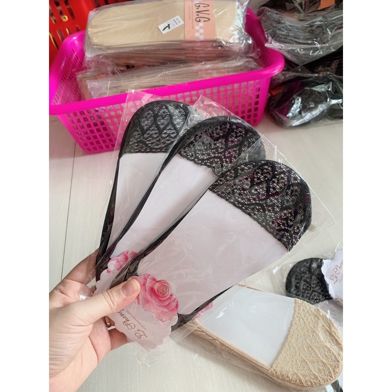 Tất hài ren nữ thoáng chân, mềm mại, giấu tất, size chân 35-39. Màu đen và da. SUMO Underwear