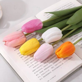 Cành hoa tulip 1b pu - hoa vải cao cấp midori - tulip 1b - xin