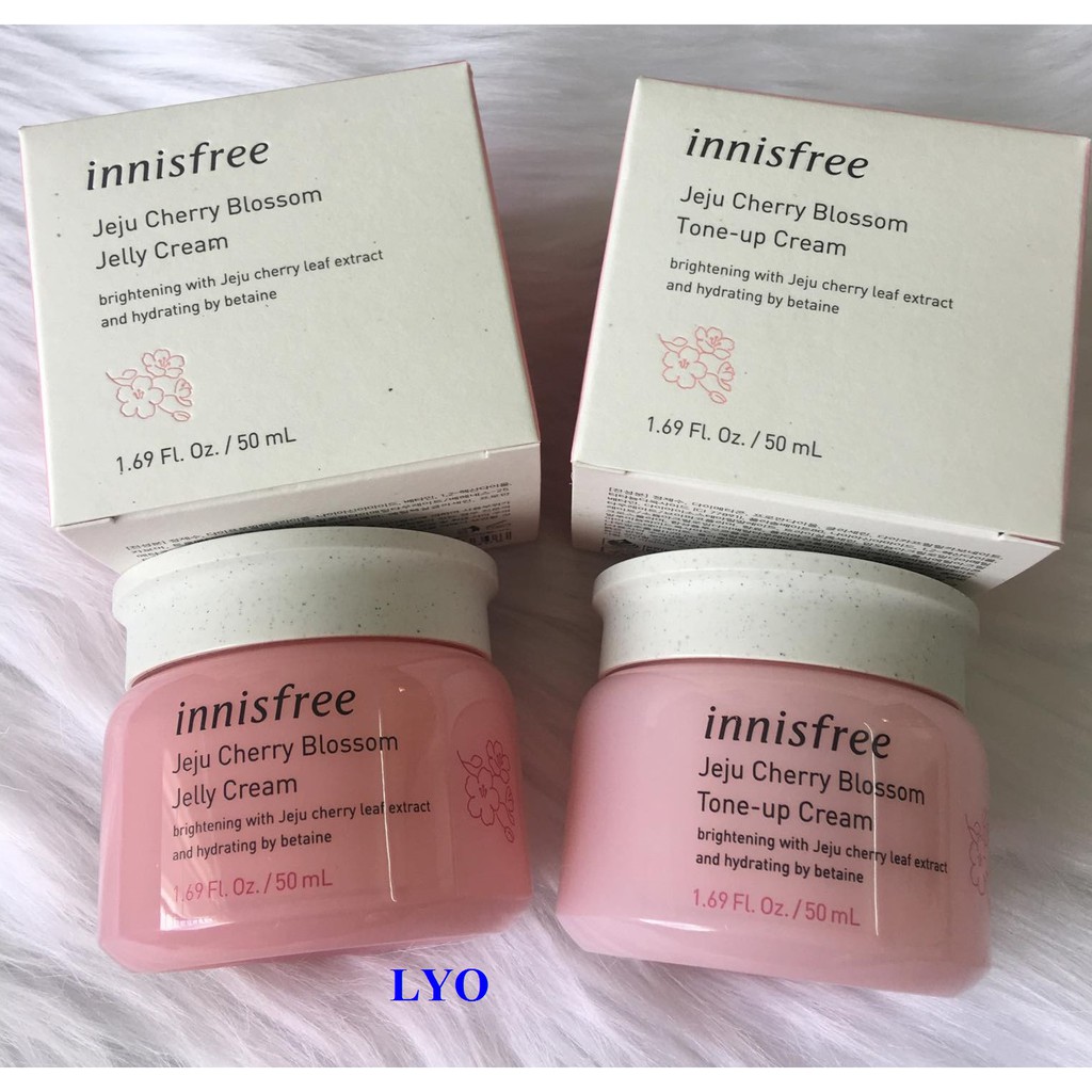 Kem Dưỡng trắng da NNISFREE JELLY CREAM JEJU CHERRY BLOSSOM TONE UP CREAM ..