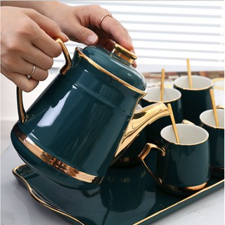 Bộ ly tách uống cà phê phong cách sang trọng cao cấp
