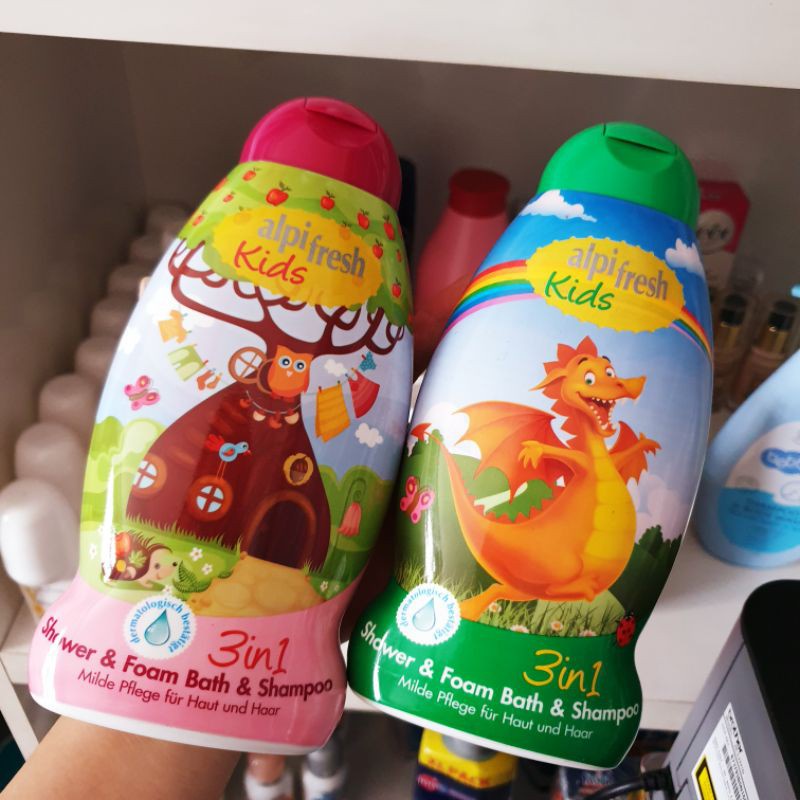 Sữa tắm gội trẻ em Alpi fresh Kids 3in1 chai 500ml, sản xuất tại Đức