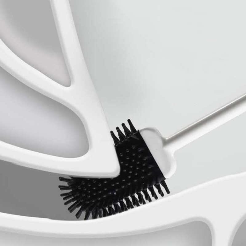 Giá Đỡ Bàn Chải Vệ Sinh Toilet Bằng Silicon Mềm Linh Hoạt Siêu Bền