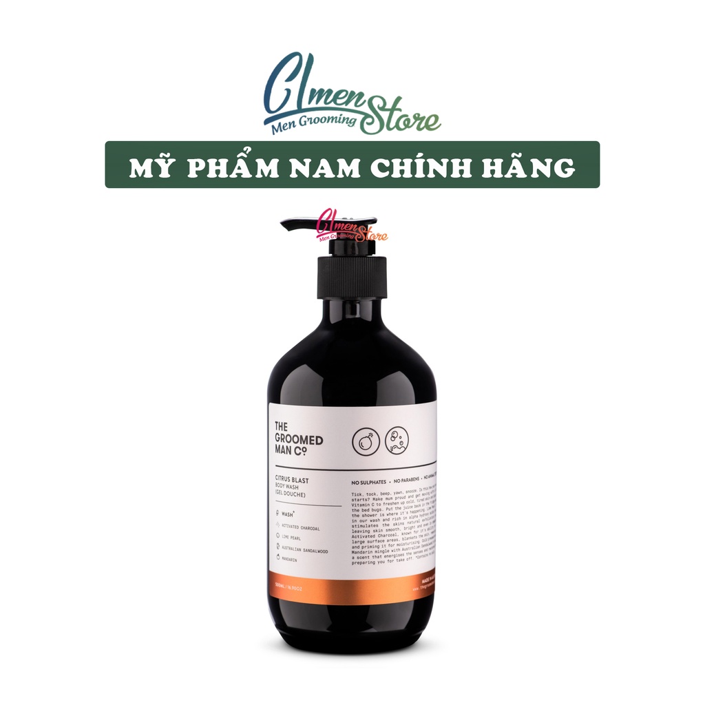 Sữa tắm The Groomed Man Co. Citrus Blast Body Wash