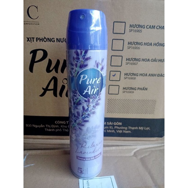 Xịt Phòng Hương Nước Hoa Pure Air Chai 280ml