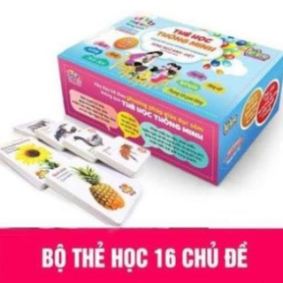 SB Bộ thẻ học 16 chủ đề song ngữ học tập cho bé