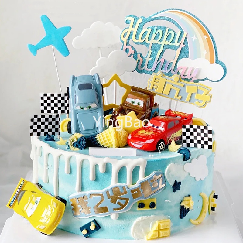 Mô Hình Xe Buýt Dùng Trang Trí Bánh Kem Sinh Nhật Độc Đáo