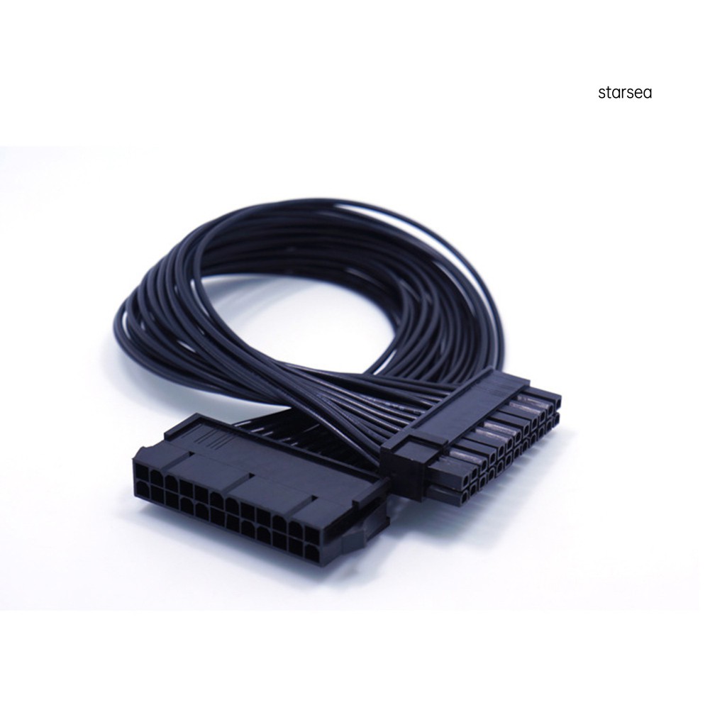 Dây Cáp Nối Dài Cho Bo Mạch Chủ PC Case 24 Pin Male Sang Female 32cm