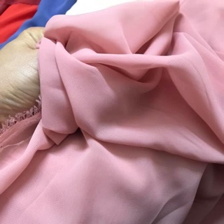 Combo vải chifon và lụa trắng
