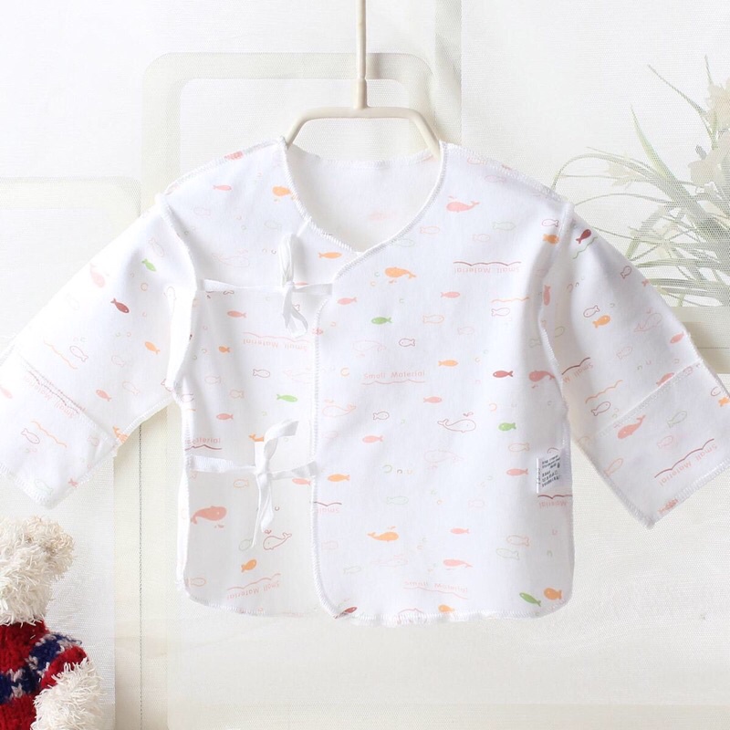 Áo sơ sinh organic cotton Nhật Bản cho bé trai/bé gái