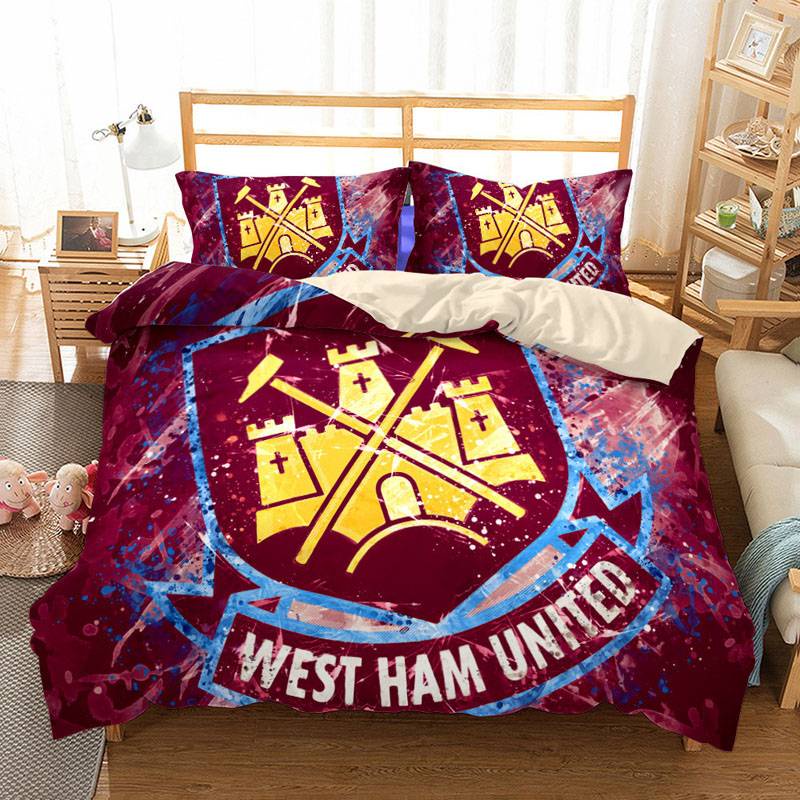 Mun AC Milan Liverpool Paris Saint-Germain Arsenal West Ham United Vỏ Gối Drap giường 3 Trong 1