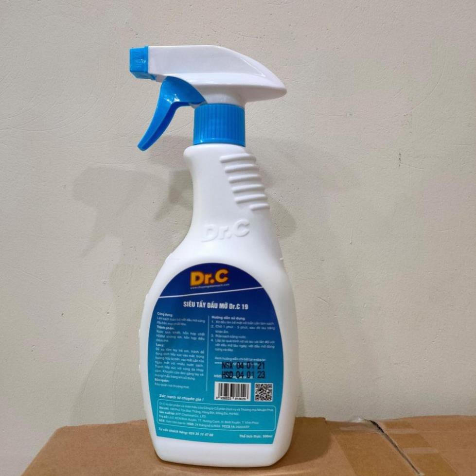 [TẨY SIÊU SẠCH] Siêu tẩy dầu mỡ Dr.C 500ml [HÀNG CHÍNH HÃNG]