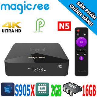 MagicSee N5 S905X Ram 2GB WIfi Bluetooth Android TV 9.0
