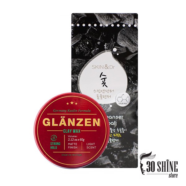 Combo Sáp Glanzen 60g và Sữa Rửa Mặt Skin&dr