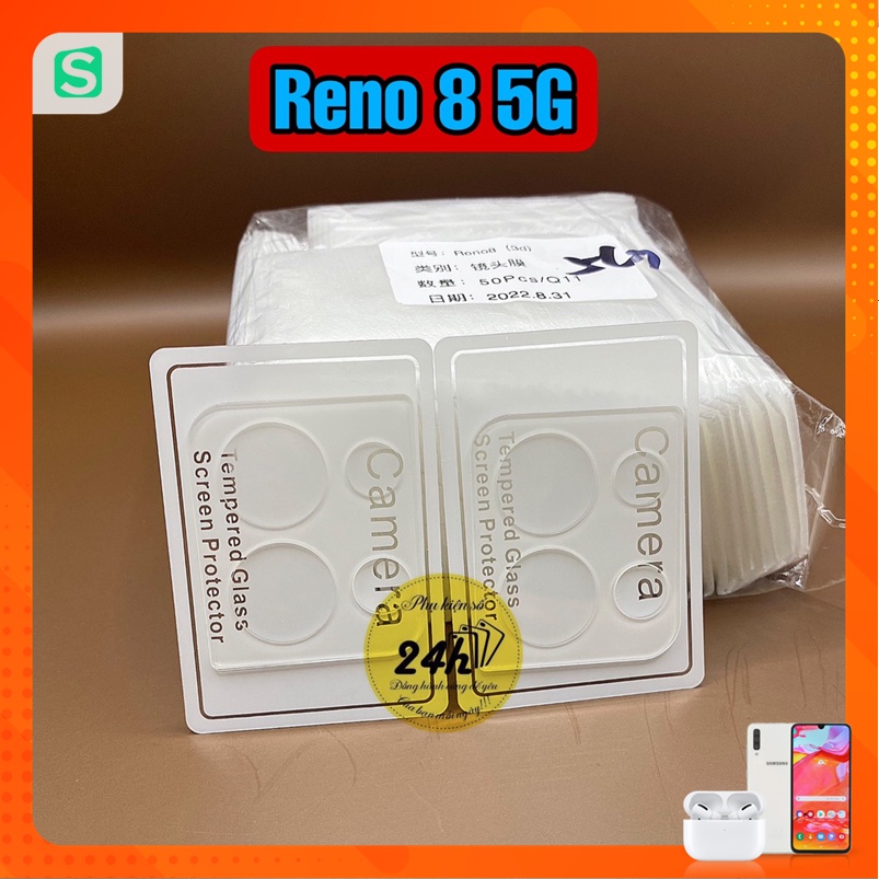 Cụm Kính cường lực camera OPPO Reno 8 Z Reno 8 5G Reno 7 5G Reno 7 Z Reno 6/ 6 Z Reno 7 pro 5G TRONG SUỐT loại xịn, mướt