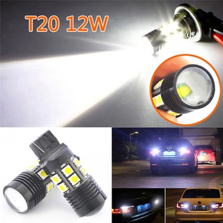 Set 2 đèn led phanh xe t20 7443 7440 12w 12smd cho xe hơi
