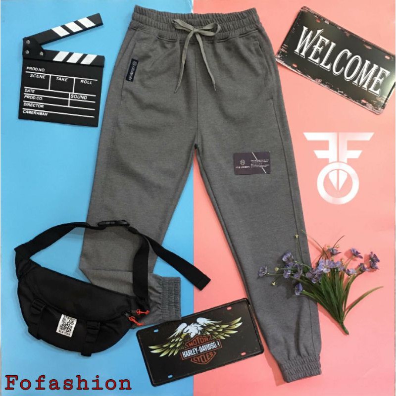 Quần Jogger thun màu XÁM KHÓI ĐẬM ( BAO ĐẸP ) , MADE BY F.O.F | BigBuy360 - bigbuy360.vn