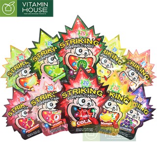 Kẹo Nổ Lớn Striking Popping Candy Nhiều Vị 30g [Vitamin House]