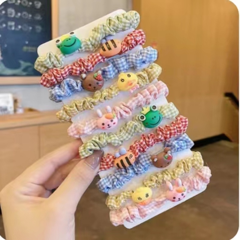 [Set] Băng Đô Cột Tóc Mười Băng Đô Hình Công Chúa Màu Kẹo Hoa Quả Phiên Bản Hàn Quốc