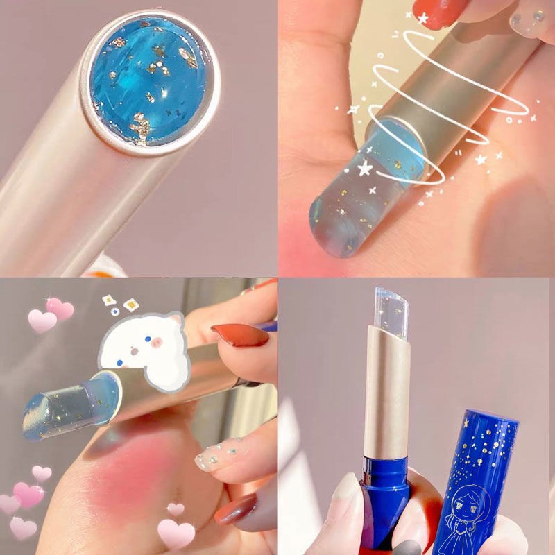 ❅☁✤[Super Moisturizing] Little Princess Color Change Lipstick Moisturizing Lip Balm Milk Mẫu Nữ Sinh Giá Trị Cao