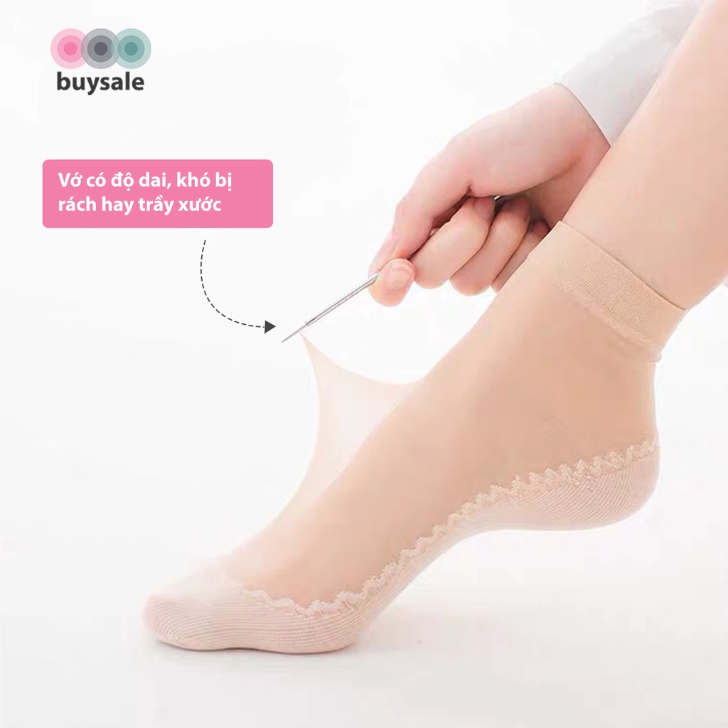 Vớ da mặt đế dày bằng cotton chống trơn trượt bảo vệ làn da chân khỏi khô ráp - Buysales - BSPK249