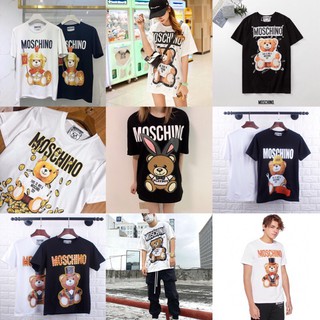 Áo Thun ngấn tay cổ tròn  Moschino Nam-Nữ 2021