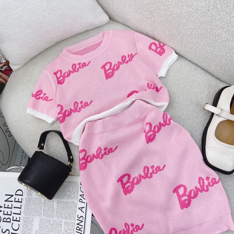 SET BARBIE ÁO+CV DỆT KIM XINH