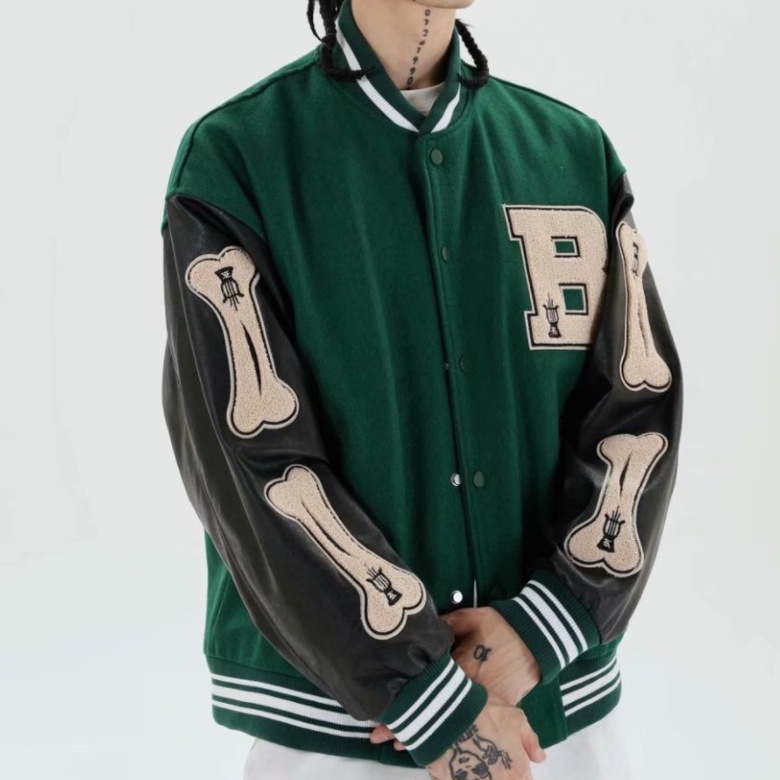 Áo khoác bomber len nam áo da rời hip-hop đường phố cho Nale giới bomber T-Shirt