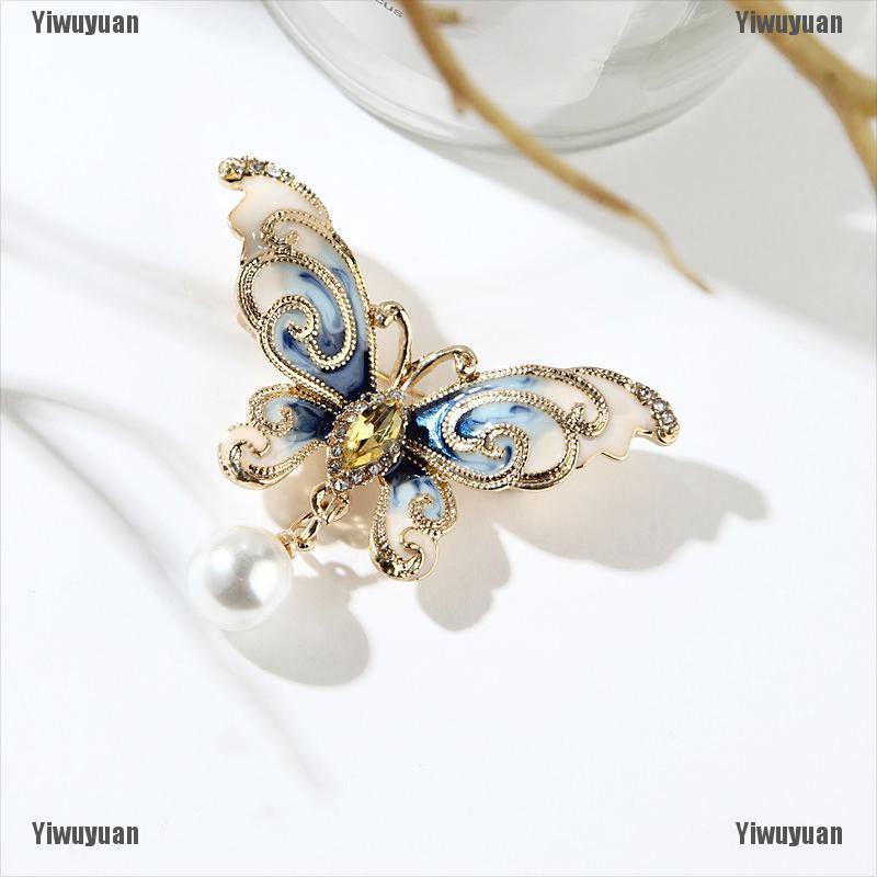 Ghim Cài Áo Hình Côn Trùng Đính Ngọc Trai Thanh Lịch