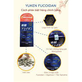 Viên Uống Hỗ Trợ Giảm Bệnh Ung Thư Từ Nhật Bản Yuken Fucoidan 180 Viên