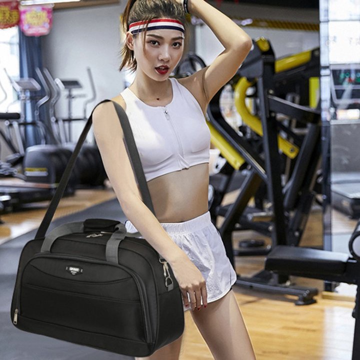 Túi trống du lịch nam nữ thời trang Sport chất liệu vải dù chống xước, chống thấm nước cao có 2 ngăn size 50cm TT005