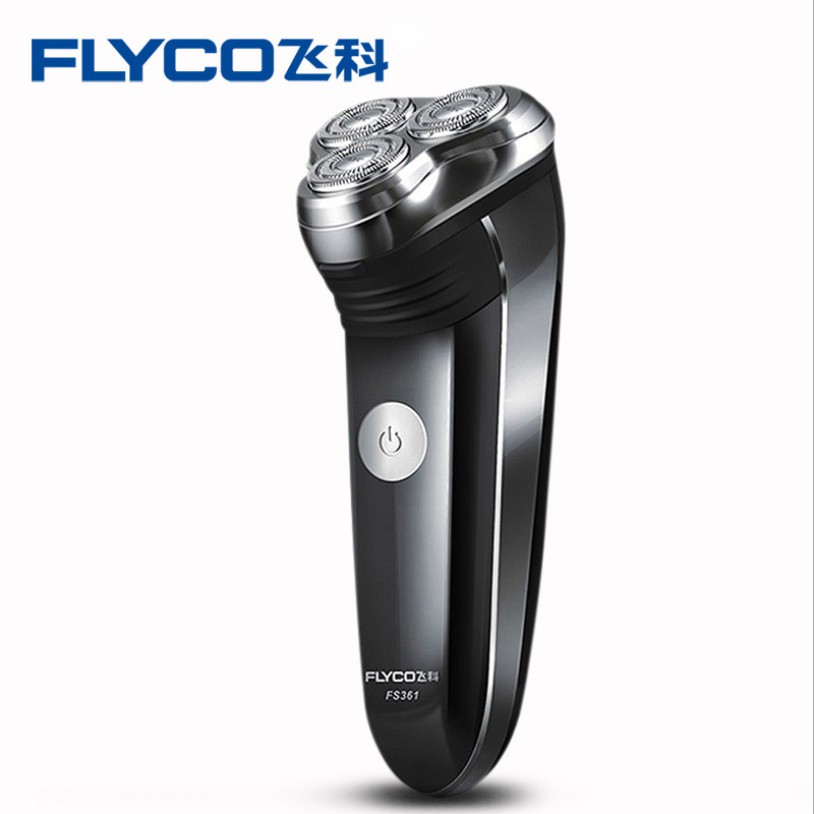 (Hà Nội Store) Máy Cạo Râu Nam FS361 Flyco 3 Lưỡi Dao Thông Minh - BH 24 Tháng (Hỗ Trợ Tỉa Bấm Cắt Tóc Mai+Ví Bọc)