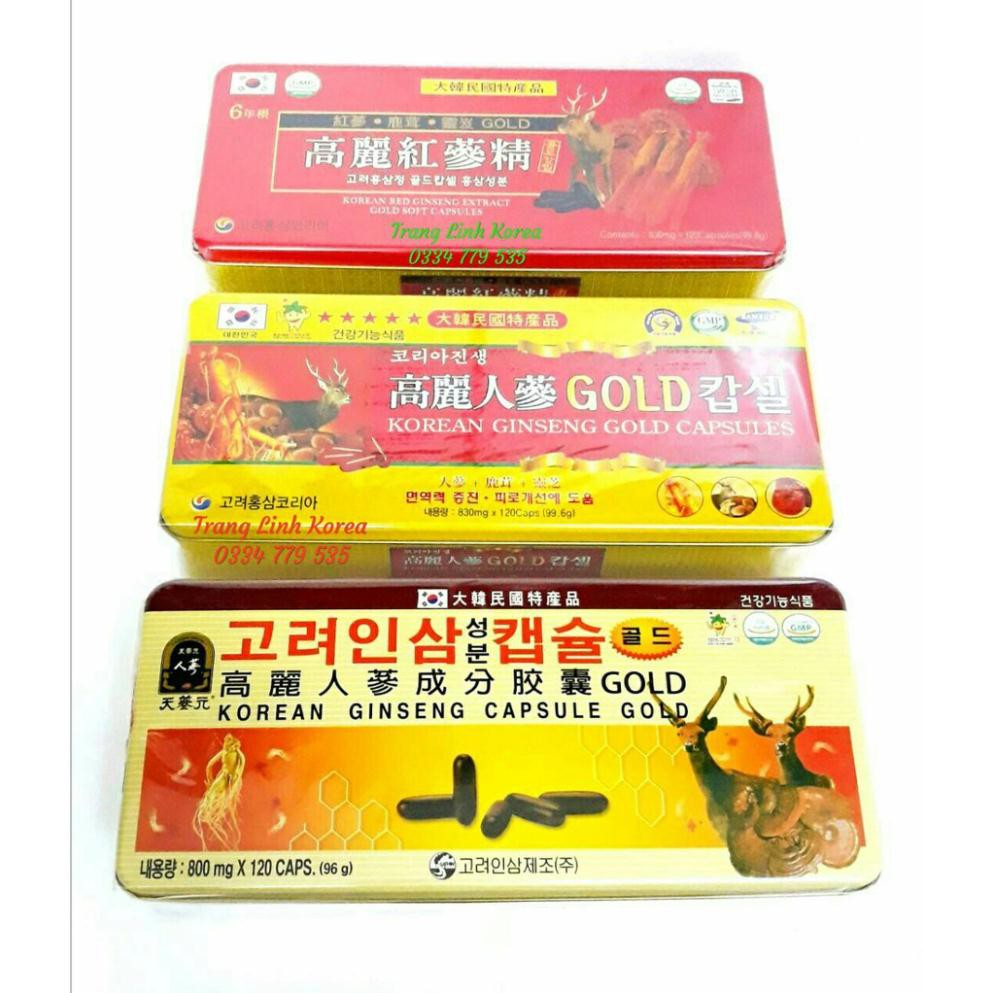 Viên Đạm Hồng Sâm Tổng Hợp Hàn Quốc, Hộp 120 viên | BigBuy360 - bigbuy360.vn