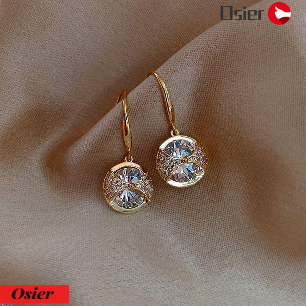 Osier1 Khuyên Tai Thả Mới|Nơ Tròn Màu Sắc