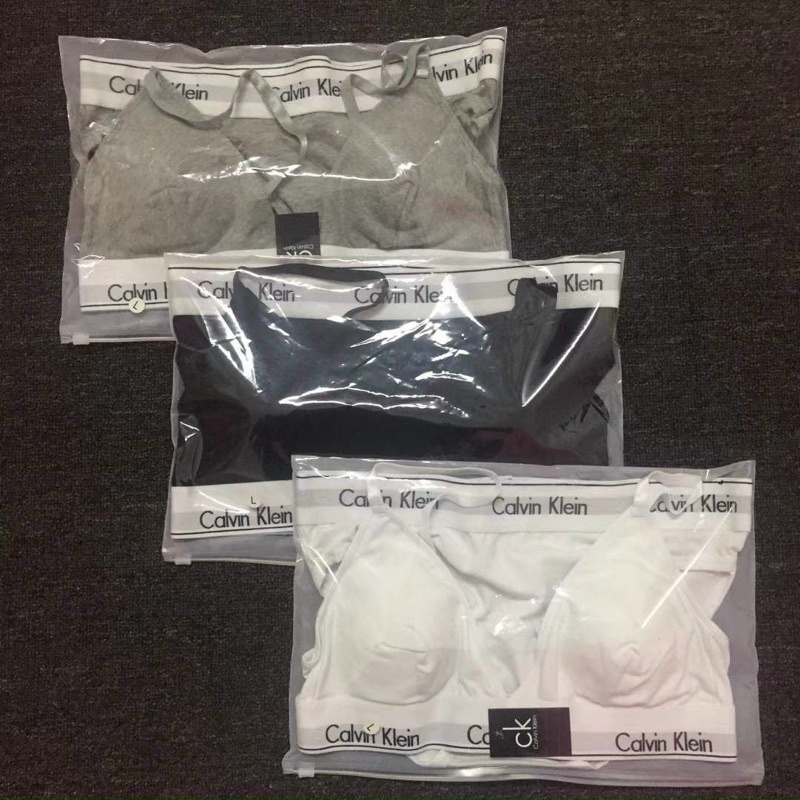(NGỘ SẴN) Bộ đồ lót thể thao CK Calvin Klein cài lưng kèm mút màu đen trắng xám ghi | BigBuy360 - bigbuy360.vn
