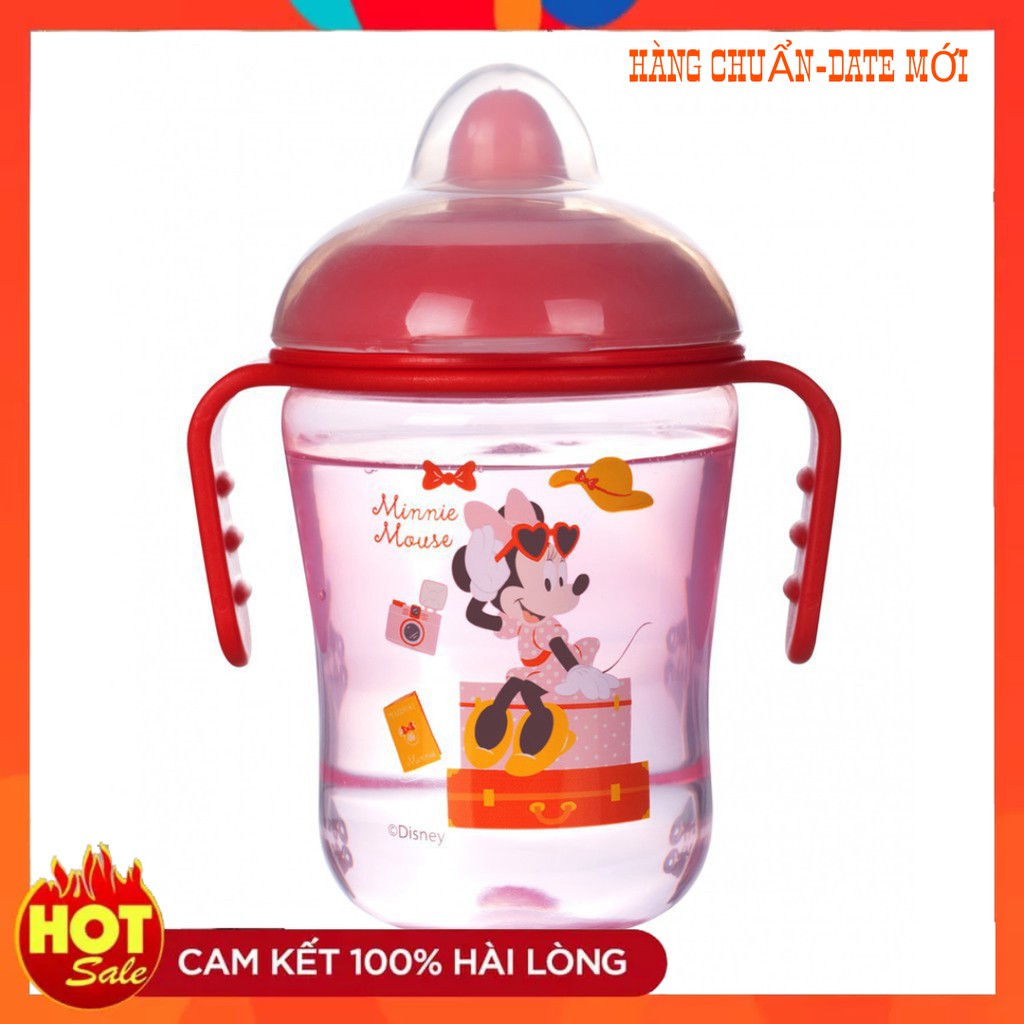 [Tặng cọ] Bình tập uống nước có tay cầm 250ml Disney made in Thailand (DN80432)