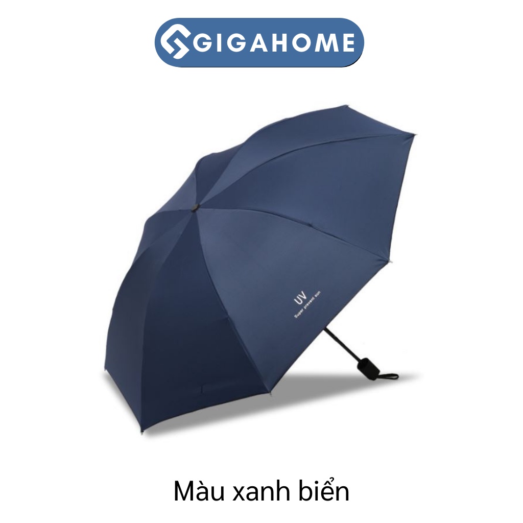Ô Dù Gấp Gọn Che Mưa, Đi Nắng Chống Tia UV 2 Lớp GIGAHOME 7505