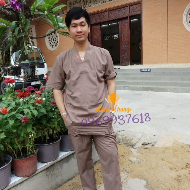 Áo lam đi chùa cho nam mẫu mới