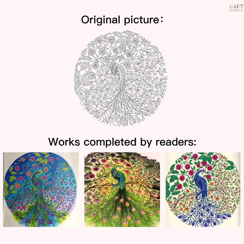 Sách Tô Màu Phiên Bản Tiếng Anh 96 Trang Dùng Cho Học Sinh / Người Lớn