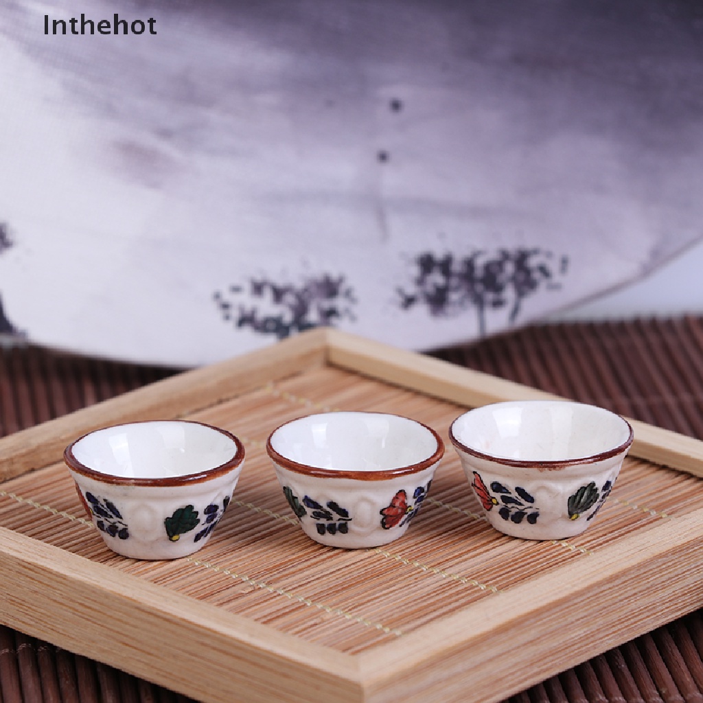 1pcs Bộ Đĩa Sứ Nhỏ Xinh Đáng Yêu Cho Nhà Búp Bê