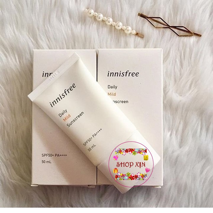 Kem Chống Nắng Innisfree Daily Mild Sunscreen SPF50+/PA++++ Dưỡng Ẩm Và Làm Dịu Mát Làn Da