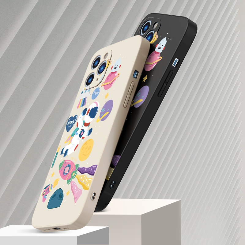 Ốp lưng iphone Ốp điện thoại silicon dẻo Suntaiho phi hành gia cho iPhone 13 12 11 Pro Max X XR Xs Max 7 8 Plus 12mini 13mini