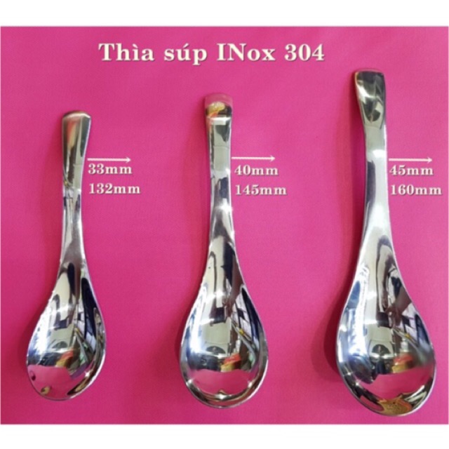 Thìa súp inox 304 thái lan nhập khẩu